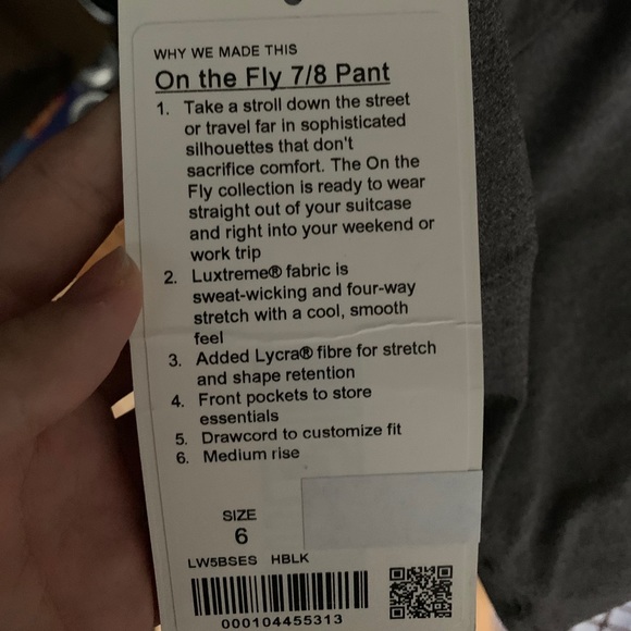 NWT On The Fly Pants - Picture 2 of 2